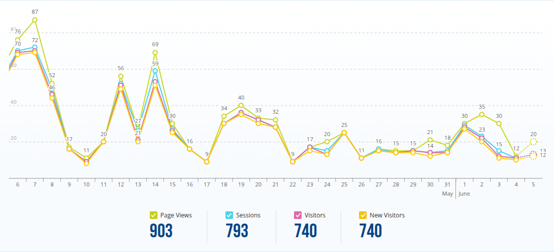 ChoosingNursing Website Traffic